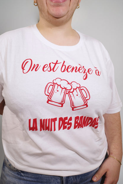 T-shirt "On est bien benèze à la nuit des bandas"